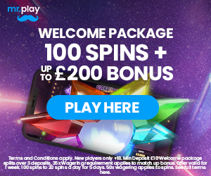 www.MrPlay.com - €200 Bonus + 100 Free Spins